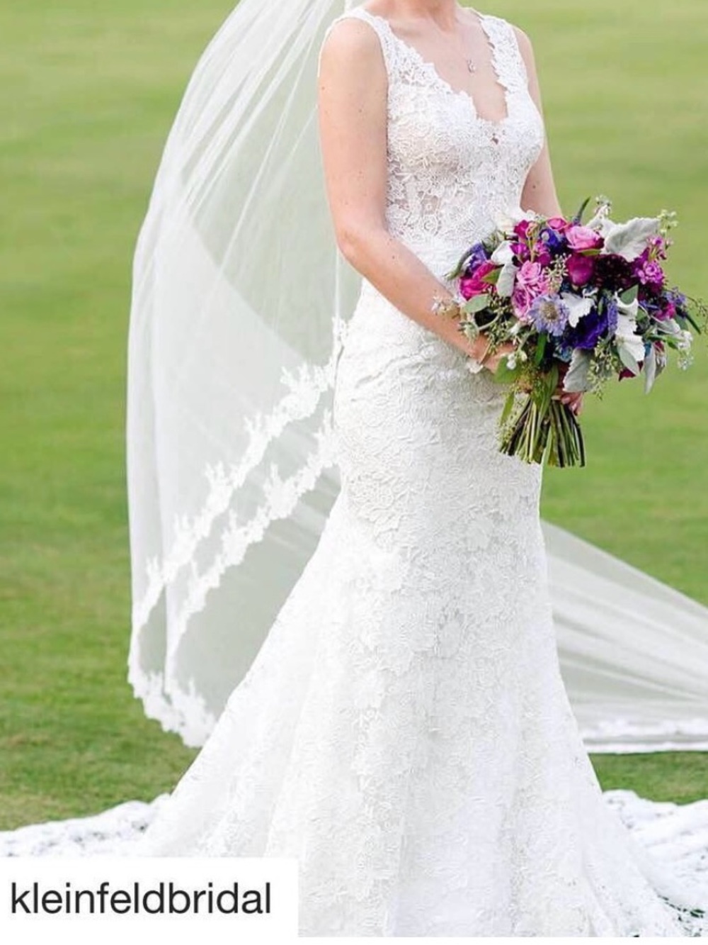 Pnina Tornai White Bridal Gown